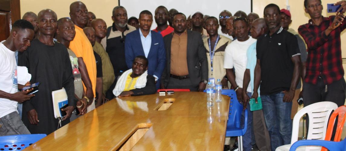 Ministers Of Land & Rail Transport In An Emergency Meeting With Commercial Drivers To Resolve Their Go-Slow Action