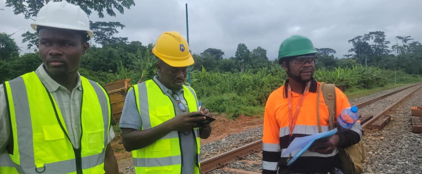 Assistant Minister of Land & Rail Transport, Hon. Zunu K. Duyann and Team in Nimba County.